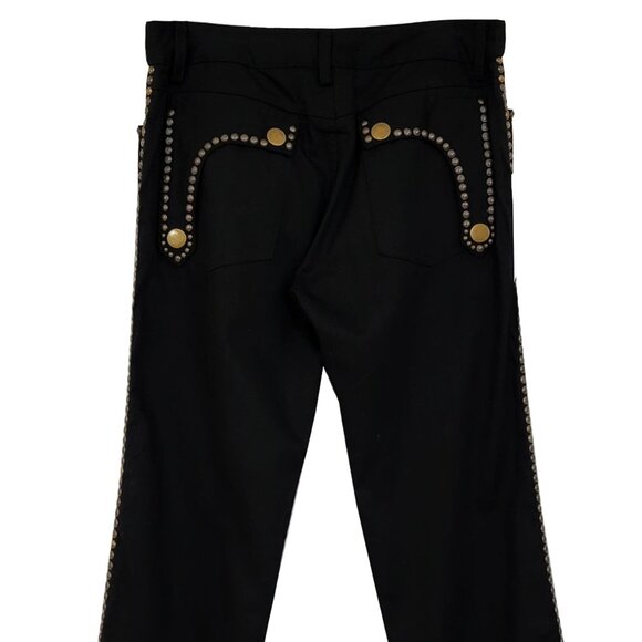 One Way to Rock Embellished Men's Black Pants - Picture 7 of 8